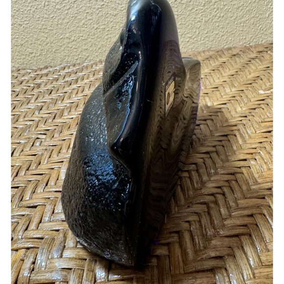 Blenko Handmade Blue Glass Duck Paperweight - Picture 7 of 10